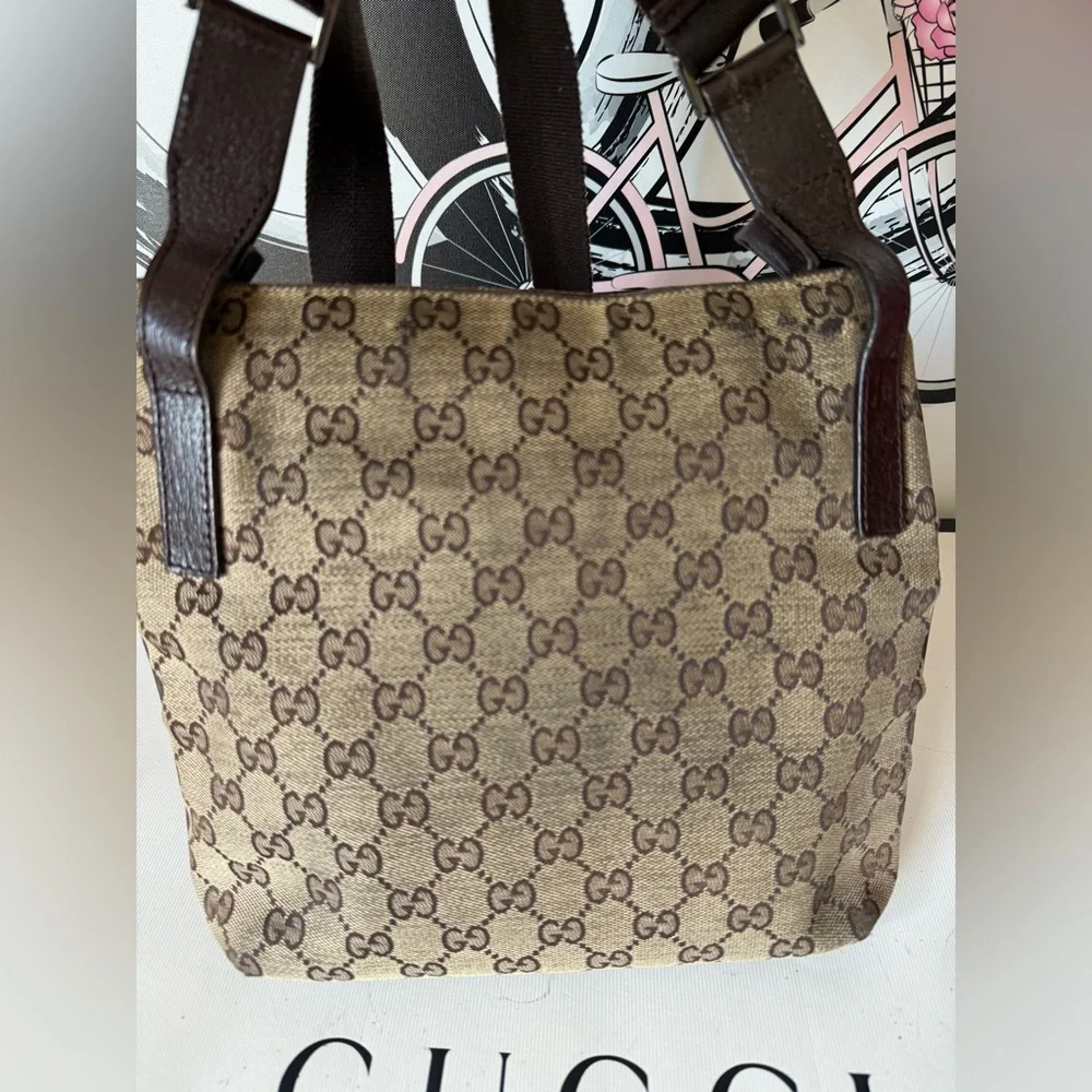 Gucci Vintage GG Monogram Canvas Shoulder Bag - Picture 8 of 15